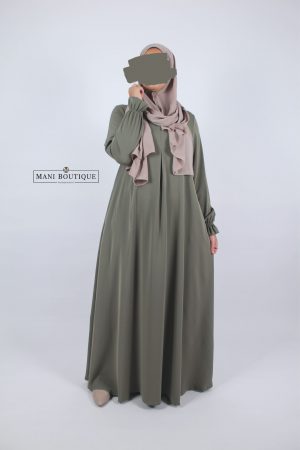 Alternative view of Abaya cute sleeves olijfgroen (2 lengtes - lightweight)