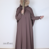 abaya cute sleeves purple taupe