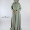 Abaya cute sleeves pistachegroen