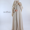 Abaya met steentjes soft linen