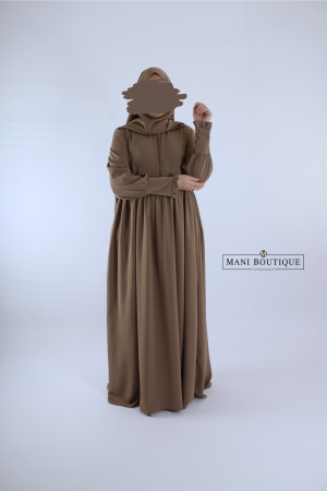 Abaya Hafsa desert taupe