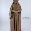 Abaya khimaar desert taupe