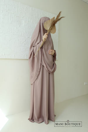 Abaya Yasmin met mini cute sleeves thie back