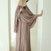Abaya Yasmin met mini cute sleeves khimaar