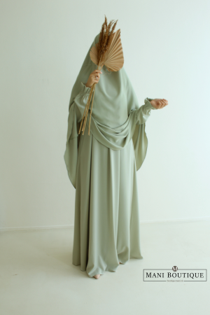 Alternative view of Khimaar light green (heup en knie - lightweight)