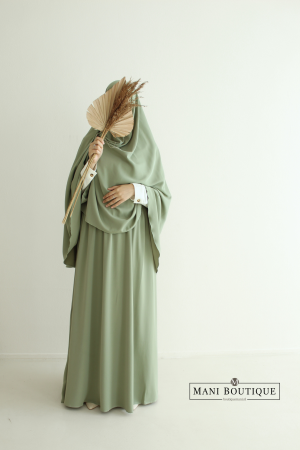 Rok en/of khimaar pistache (2 lengtes - lightweight)