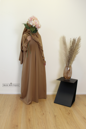 Meisjes abaya camel
