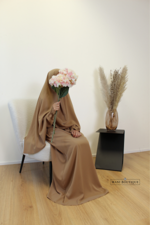 Meisjes abaya camel
