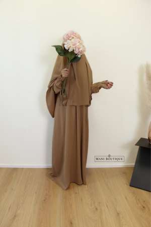 Meisjes abaya camel