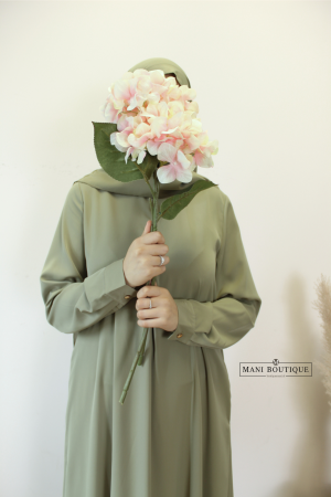 basic abaya light olive