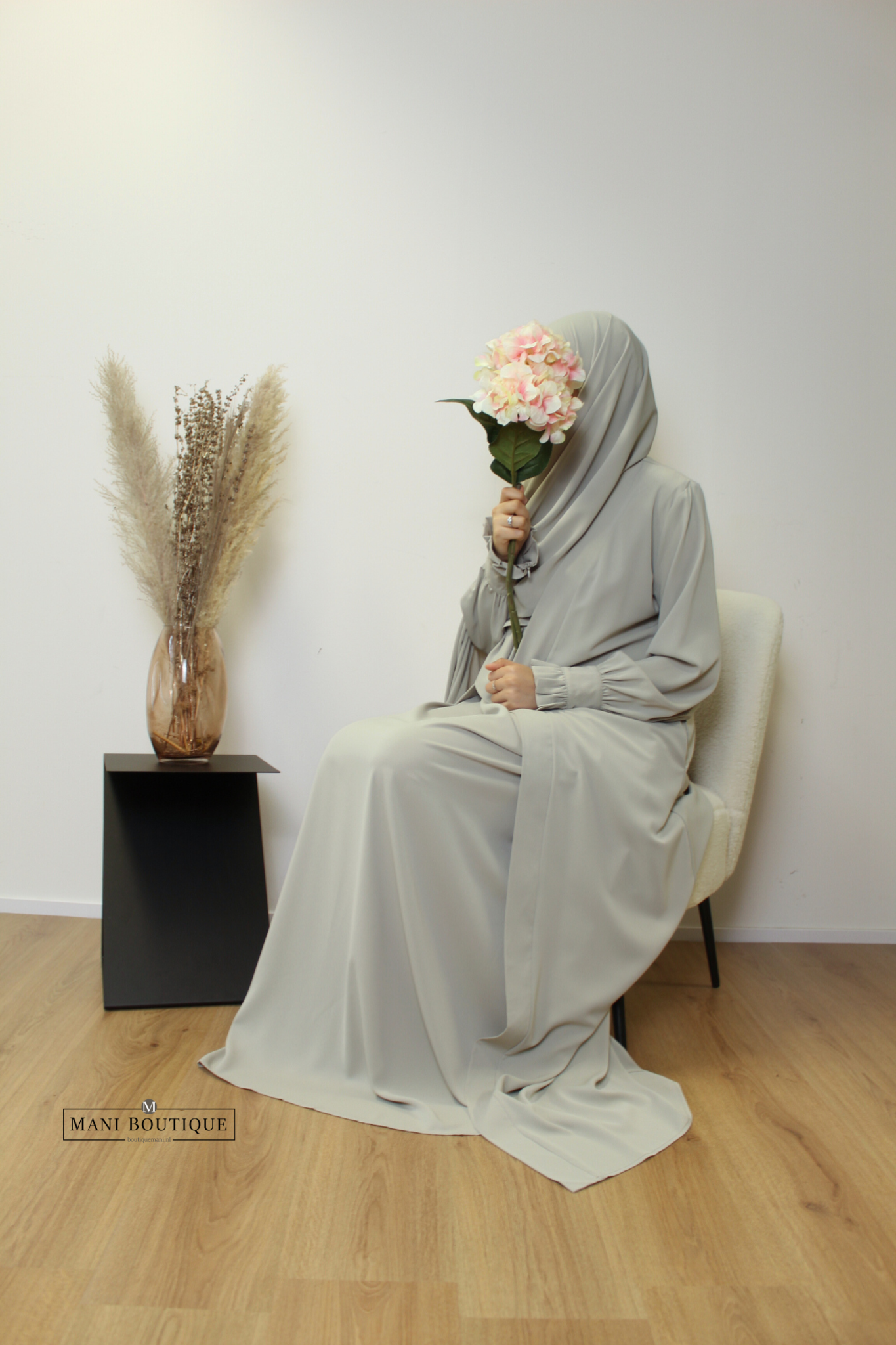 Abaya kimono set soft sage