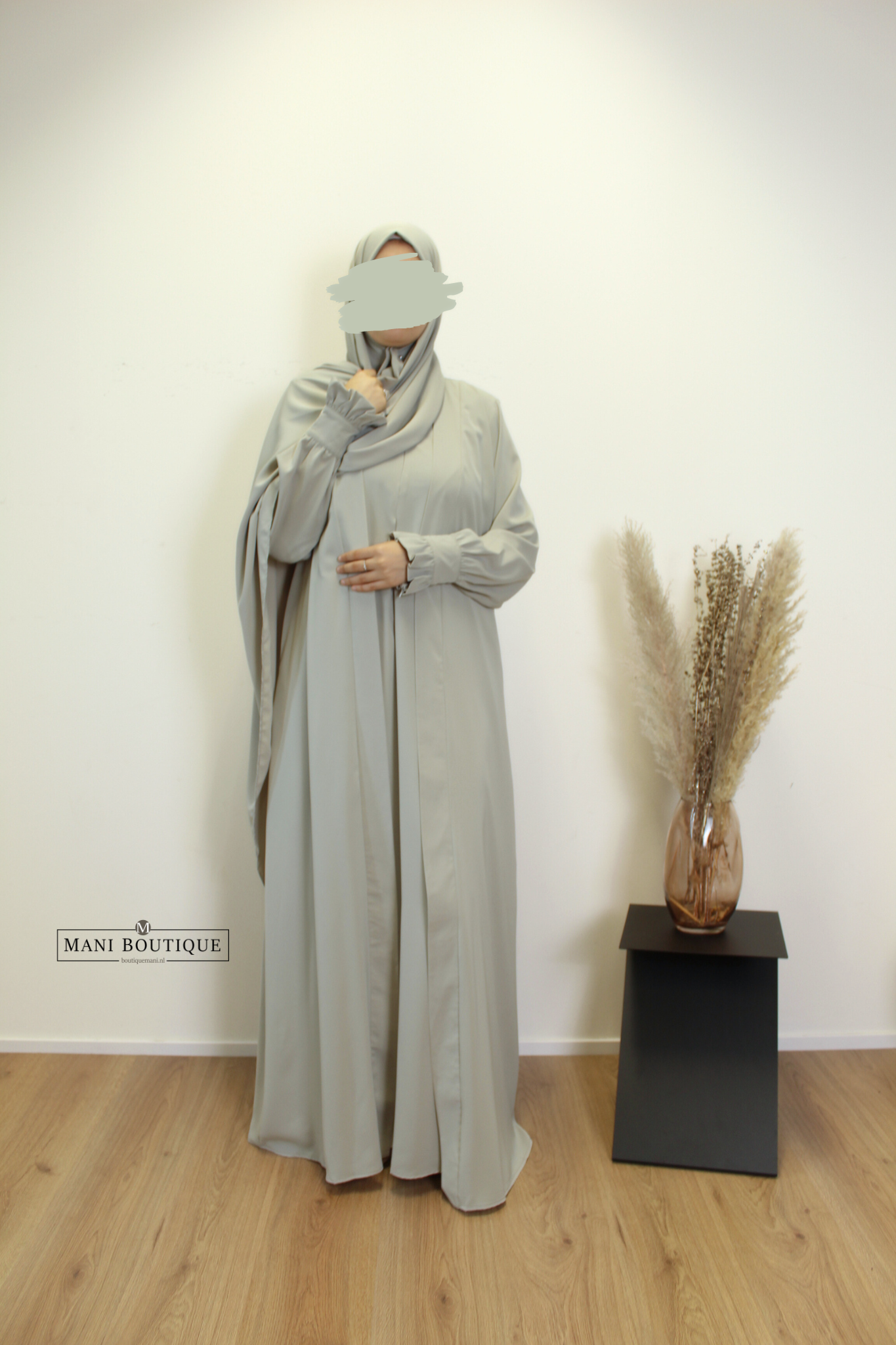 Abaya kimono set soft sage