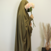 tie-back knie khimaar kakigroen