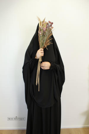 tie-back khimaar zwart