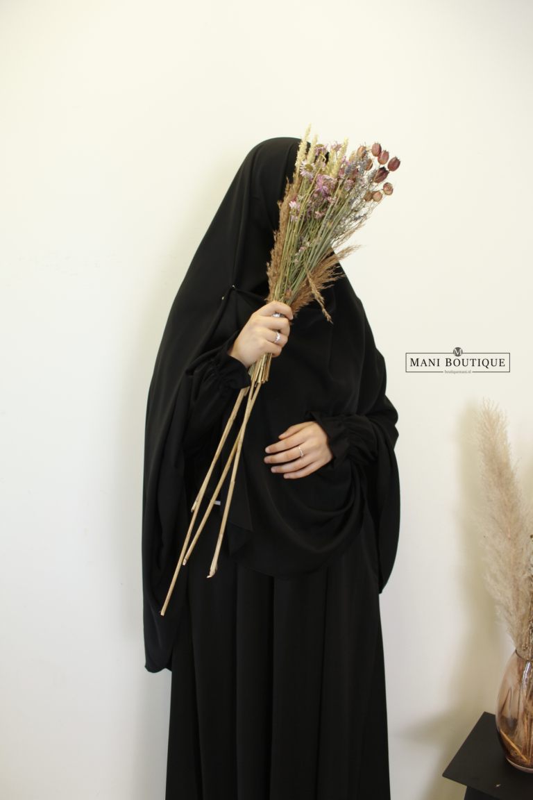 Khimaar zwart (heup en knie - lightweight)