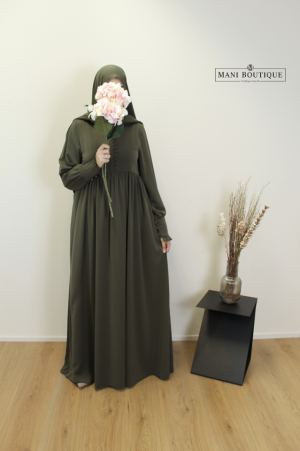 abaya Hafsa army green