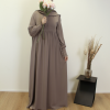 abaya Hafsa taupe