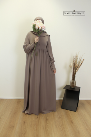 abaya Hafsa taupe