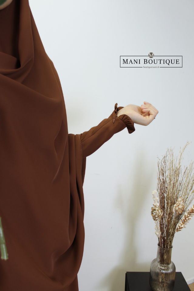Khimaar Yasmin chestnut brown (heup en knie - heavyweight) - Afbeelding 3
