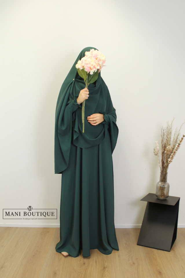 Abaya Yasmin khimaar mystic teal