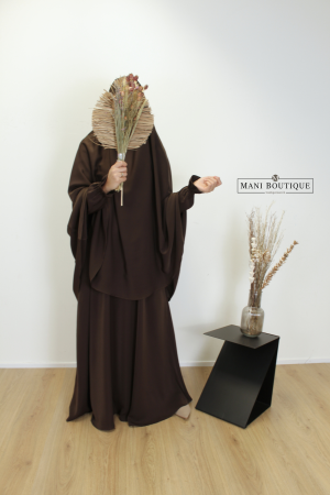 tie-back chocolate brown
