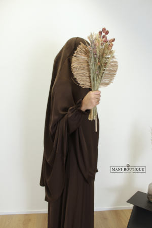 tie-back chocolate brown