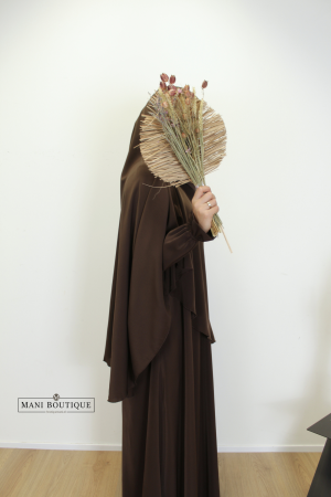 tie-back chocolate brown