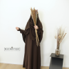 meisjes abaya chocolate brown