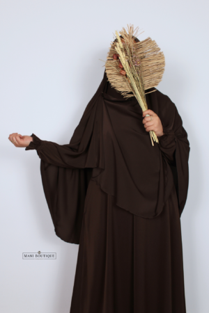 Khimaar chocolate brown (3 soorten - lightweight)