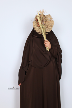 Alternative view of Khimaar chocolate brown (3 soorten - lightweight)