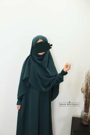 meisjes khimaar deep teal