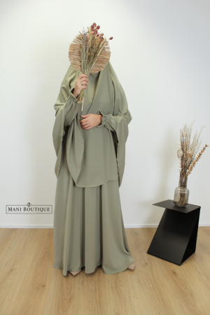tie-back khimaar muted sage