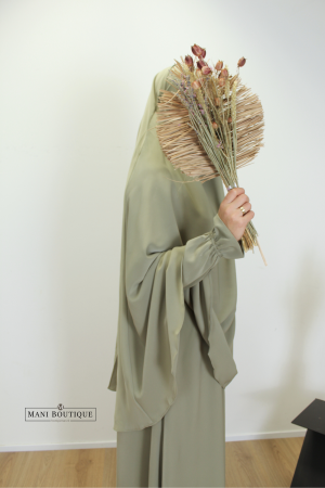 tie-back khimaar muted sage