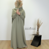 abaya cute sleeves muted sage