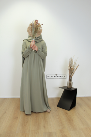abaya cute sleeves muted sage