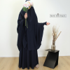 tie-back navy blue