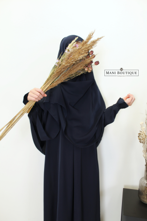 meisjes khimaar navy blue