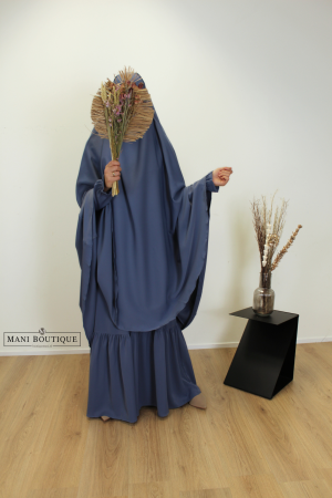 tie-back smokey blue