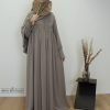 abaya hafsa grijstaupe