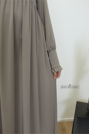 abaya hafsa grijstaupe
