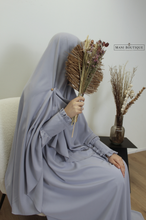 abaya hafsa iceblue