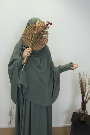 Hafsa teal khimaar