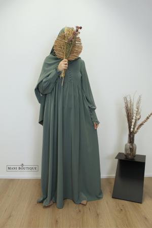 abaya hafsa teal