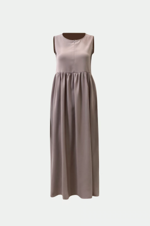Meisjes onderjurk abaya blouse lavendel lila, mouwloos