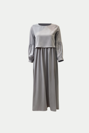 Abaya blouse light grey meisjes