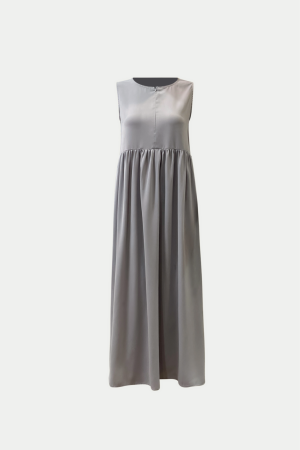 meisjes onderjurk abaya blouse light grey, mouwloos