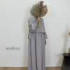 Meisjes abaya blouse light grey