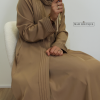 Kimono abaya set amal warm taupe