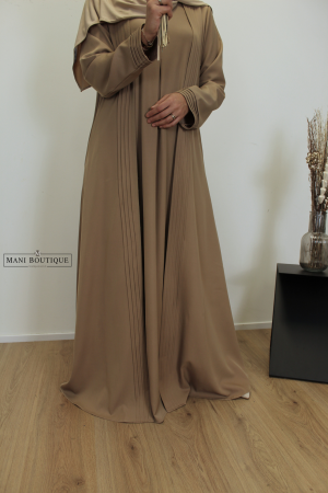 Kimono abaya set amal warm taupe