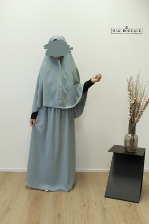 Meisjes maxi rok misty blue
